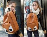 Mochila de couro Raposa - Lote com 3 unidades